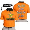 TOO OLD TO RIDE TOO SLOW TO DIE - CUSTOM NAME - ROCKSTAR - ORANGE - POLO SHIRT