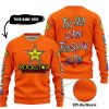 TOO OLD TO RIDE TOO SLOW TO DIE - CUSTOM NAME - ROCKSTAR - ORANGE - SWEATER UGLY