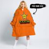 TOO OLD TO RIDE TOO SLOW TO DIE - CUSTOM NAME - ROCKSTAR - ORANGE - OODIE BLANKET HOODIE