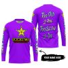 TOO OLD TO RIDE TOO SLOW TO DIE - CUSTOM NAME - ROCKSTAR - PURPLE - JERSEY