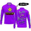 TOO OLD TO RIDE TOO SLOW TO DIE - CUSTOM NAME - ROCKSTAR - PURPLE - LONG SLEEVE POLO SHIRT