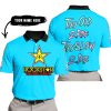 TOO OLD TO RIDE TOO SLOW TO DIE - CUSTOM NAME - ROCKSTAR - SKY BLUE - POLO SHIRT