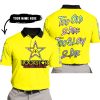 TOO OLD TO RIDE TOO SLOW TO DIE - CUSTOM NAME - ROCKSTAR - YELLOW - POLO SHIRT