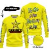 TOO OLD TO RIDE TOO SLOW TO DIE - CUSTOM NAME - ROCKSTAR - YELLOW - SWEATER UGLY