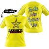 TOO OLD TO RIDE TOO SLOW TO DIE - CUSTOM NAME - ROCKSTAR - YELLOW - T-SHIRT