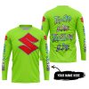 TOO OLD TO RIDE TOO SLOW TO DIE - CUSTOM NAME - SUZUKI - GREEN 1 - JERSEY