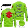 TOO OLD TO RIDE TOO SLOW TO DIE - CUSTOM NAME - SUZUKI - GREEN 1 - SWEATER UGLY
