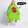 TOO OLD TO RIDE TOO SLOW TO DIE - CUSTOM NAME - SUZUKI - GREEN 1 - OODIE BLANKET HOODIE