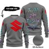 TOO OLD TO RIDE TOO SLOW TO DIE - CUSTOM NAME - SUZUKI - GREY - SWEATER UGLY