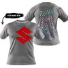 TOO OLD TO RIDE TOO SLOW TO DIE - CUSTOM NAME - SUZUKI - GREY - T-SHIRT