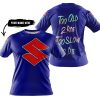 TOO OLD TO RIDE TOO SLOW TO DIE - CUSTOM NAME - SUZUKI - NAVY - T-SHIRT