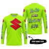 TOO OLD TO RIDE TOO SLOW TO DIE - CUSTOM NAME - SUZUKI - NEON - JERSEY
