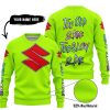 TOO OLD TO RIDE TOO SLOW TO DIE - CUSTOM NAME - SUZUKI - NEON - SWEATER UGLY