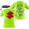 TOO OLD TO RIDE TOO SLOW TO DIE - CUSTOM NAME - SUZUKI - NEON - T-SHIRT