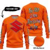 TOO OLD TO RIDE TOO SLOW TO DIE - CUSTOM NAME - SUZUKI - ORANGE - SWEATER UGLY
