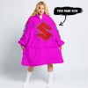 TOO OLD TO RIDE TOO SLOW TO DIE - CUSTOM NAME - SUZUKI - PINK - OODIE BLANKET HOODIE