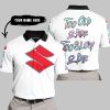 TOO OLD TO RIDE TOO SLOW TO DIE - CUSTOM NAME - SUZUKI - WHITE - POLO SHIRT