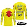 TOO OLD TO RIDE TOO SLOW TO DIE - CUSTOM NAME - SUZUKI - YELLOW - JERSEY
