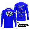 TOO OLD TO RIDE TOO SLOW TO DIE - CUSTOM NAME - THOR RACING - BLUE - JERSEY