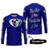 TOO OLD TO RIDE TOO SLOW TO DIE - CUSTOM NAME - THOR RACING - NAVY - JERSEY
