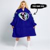 TOO OLD TO RIDE TOO SLOW TO DIE - CUSTOM NAME - THOR RACING - NAVY - OODIE BLANKET HOODIE