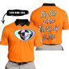 TOO OLD TO RIDE TOO SLOW TO DIE - CUSTOM NAME - THOR RACING - ORANGE - POLO SHIRT