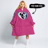 TOO OLD TO RIDE TOO SLOW TO DIE - CUSTOM NAME - THOR RACING - PINK 1 - OODIE BLANKET HOODIE