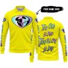 TOO OLD TO RIDE TOO SLOW TO DIE - CUSTOM NAME - THOR RACING - YELLOW - LONG SLEEVE POLO SHIRT