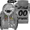 THIS WITCH NEEDS MONSTER ENERGY BEFORE ANY HOCUS POCUS HALLOWEEN - FOX RACING - GREY - FLEECE ZIP HOODIE