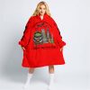 THIS WITCH NEEDS MONSTER ENERGY BEFORE ANY HOCUS POCUS HALLOWEEN - FOX RACING - RED - OODIE BLANKET HOODIE