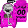 THIS WITCH NEEDS ROCKSTAR ENERGY BEFORE ANY HOCUS POCUS HALLOWEEN - FOX RACING - PINK - FLEECE ZIP HOODIE
