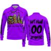 THIS WITCH NEEDS ROCKSTAR ENERGY BEFORE ANY HOCUS POCUS HALLOWEEN - FOX RACING - PURPLE - LONG SLEEVE POLO SHIRT