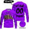THIS WITCH NEEDS ROCKSTAR ENERGY BEFORE ANY HOCUS POCUS HALLOWEEN - FOX RACING - PURPLE - SWEATER UGLY