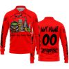 THIS WITCH NEEDS ROCKSTAR ENERGY BEFORE ANY HOCUS POCUS HALLOWEEN - FOX RACING - RED - LONG SLEEVE POLO SHIRT
