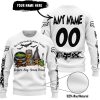 THIS WITCH NEEDS ROCKSTAR ENERGY BEFORE ANY HOCUS POCUS HALLOWEEN - FOX RACING - WHITE -SWEATER UGLY