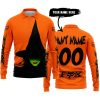 HALLOWEEN WITCH PRINT – FOX RACING – ORANGE - LONG SLEEVE POLO SHIRT