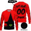 HALLOWEEN WITCH PRINT – FOX RACING – RED - SWEATER UGLY