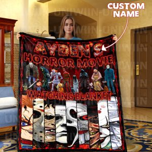 Custom Your Name Horror Fleece Blanket RV28