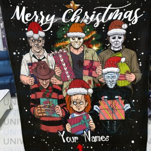 Custom Your Name Horror Fleece Blanket EU77