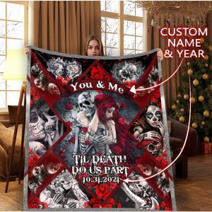 Custom Your Name Horror Fleece Blanket MD82