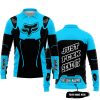 PREMIUM MX – JUST FNKN SEND IT – FOX RACING – SKY BLUE - LONG SLEEVE POLO SHIRT