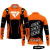 PREMIUM MX – JUST FNKN SEND IT – FXR – ORANGE - LONG SLEEVE POLO SHIRT