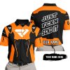 PREMIUM MX – JUST FNKN SEND IT – FXR – ORANGE - POLO SHIRT