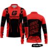PREMIUM MX – JUST FNKN SEND IT – GAS GAS – RED - LONG SLEEVE POLO SHIRT