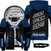 PREMIUM MX – JUST FNKN SEND IT – HUSQVARNA – BLUE - FLEECE ZIP HOODIE