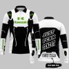 PREMIUM MX – JUST FNKN SEND IT – KAWASAKI – BLACK - LONG SLEEVE POLO SHIRT