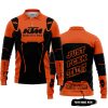 PREMIUM MX – JUST FNKN SEND IT – KTM – ORANGE - LONG SLEEVE POLO SHIRT