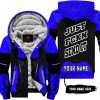 PREMIUM MX – JUST FNKN SEND IT – REDBULL – BLUE - FLEECE ZIP HOODIE