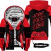 PREMIUM MX – JUST FNKN SEND IT – SUZUKI – RED - FLEECE ZIP HOODIE