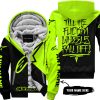 TILL THE FUCKIN FREAKIN TRAINING WHEEL FALL OFF – 3D ALL OVER PRINTED – ALPINESTARS – NEON - FLEECE ZIP HOODIE